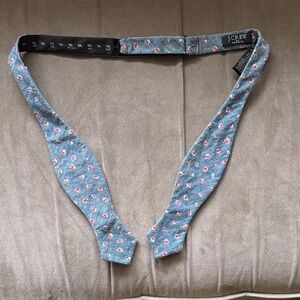 J. Crew Factory The Bow Tie - Blue with Red Abstract Floral Print